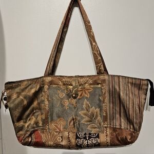 Vintage Patchwork Large Tote - Multicolor